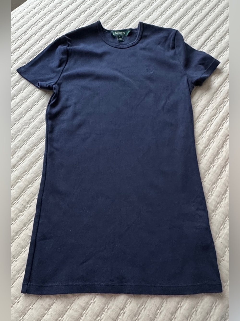 Lauren Ralph Lauren Navy Short Sleeve Tee Dress Shift